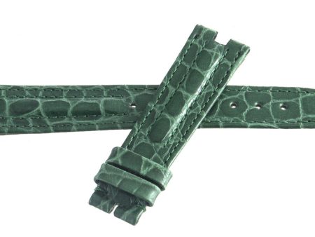 Zenith 17mm x 14mm Green Alligator Leather Watch Band Strap Online