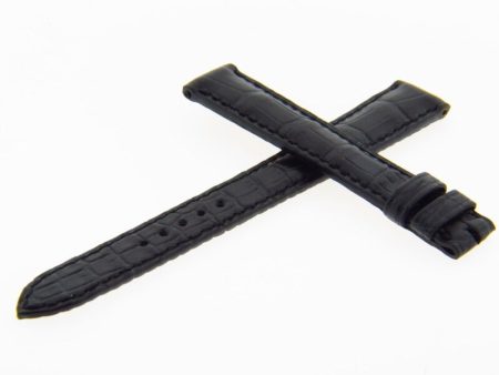 Genuine Roger Dubuis 14mm S27 Long Black Leather Watch Band Strap For Cheap