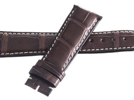 Zenith 20mm x 16mm Brown Alligator Leather Watch Band 20-358 S on Sale