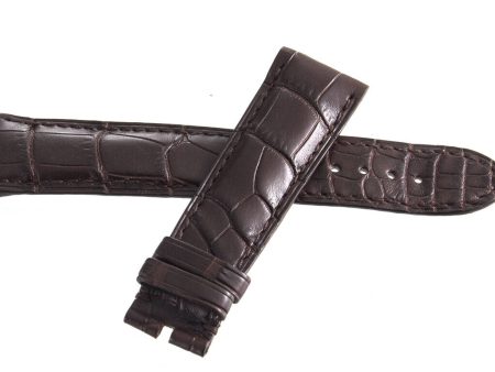 Bvlgari 21mm x 16mm Dark Brown Leather Watch Band 100128955 (M) Cheap