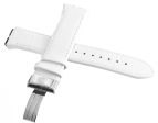 Aqua Master 17mm Widens to 21mm White Leather Special Watch Band Strap For Cheap