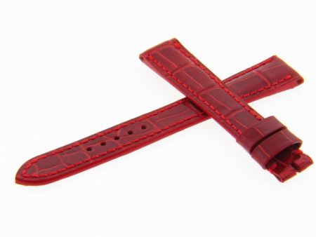 Genuine Roger Dubuis 14mm M22 Long Red Leather Watch Band Strap Online Hot Sale