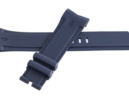 Authentic Corum 23mm x 19mm Navy Blue Rubber Watch Band Strap NEW Cheap