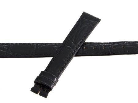 Zenith 12mm x 10mm Black Alligator Watch Band Strap 150 For Cheap