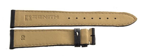 Zenith 19mm x 16mm Black Watch Band Strap Discount